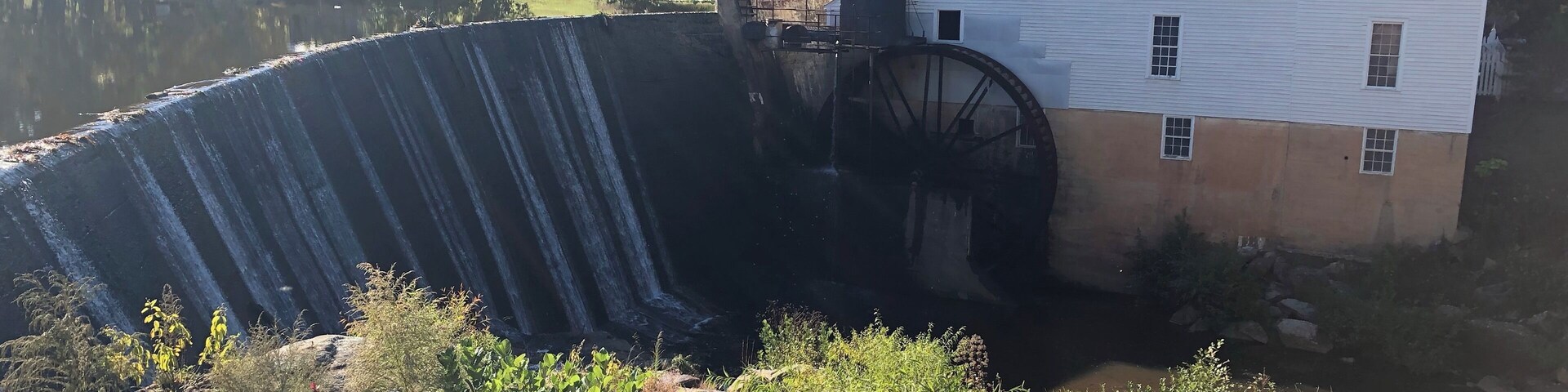 Beautiful walk in nature and watching the water wheel and listening to the water fall