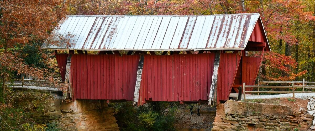 Campbells covered bridge in Greenville, South Carolina
