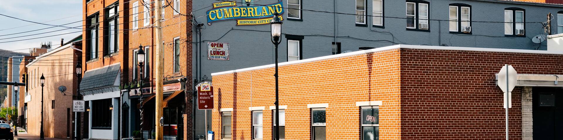 Cumberland, Maryland Welcome Sign