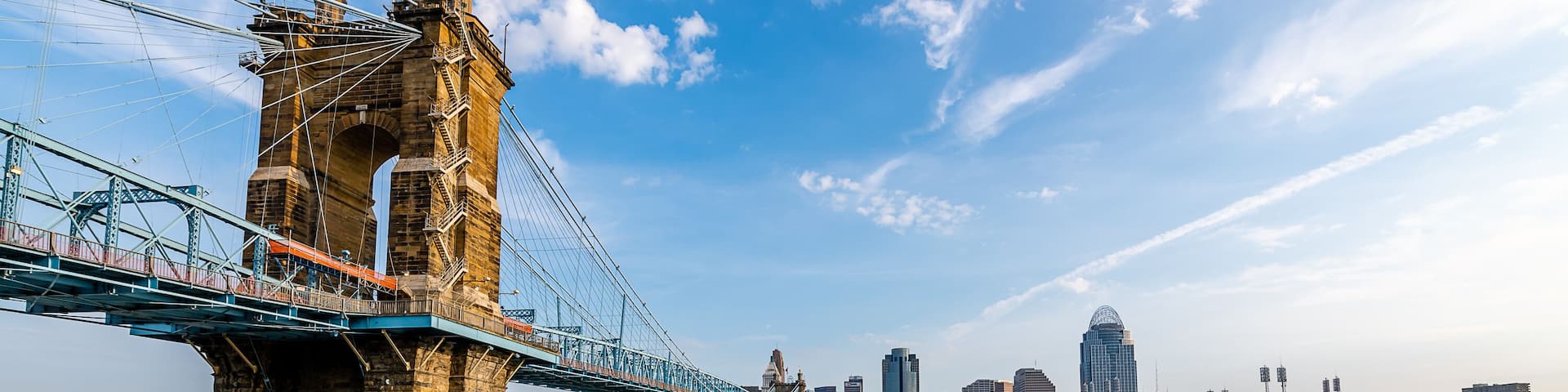 Reflections of the Cincinnati Skyline in the Ohio River