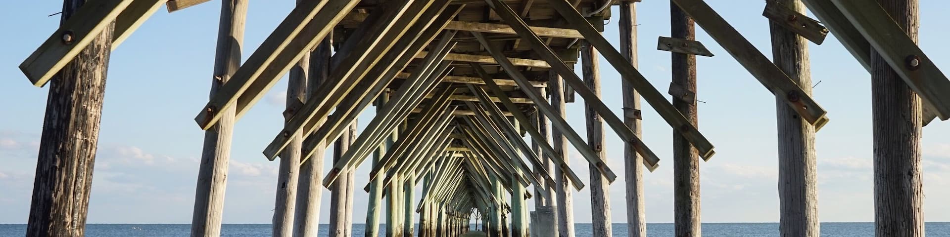 This is Topsail Pier, west of Wilmington, NC.