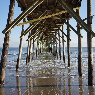 This is Topsail Pier, west of Wilmington, NC.