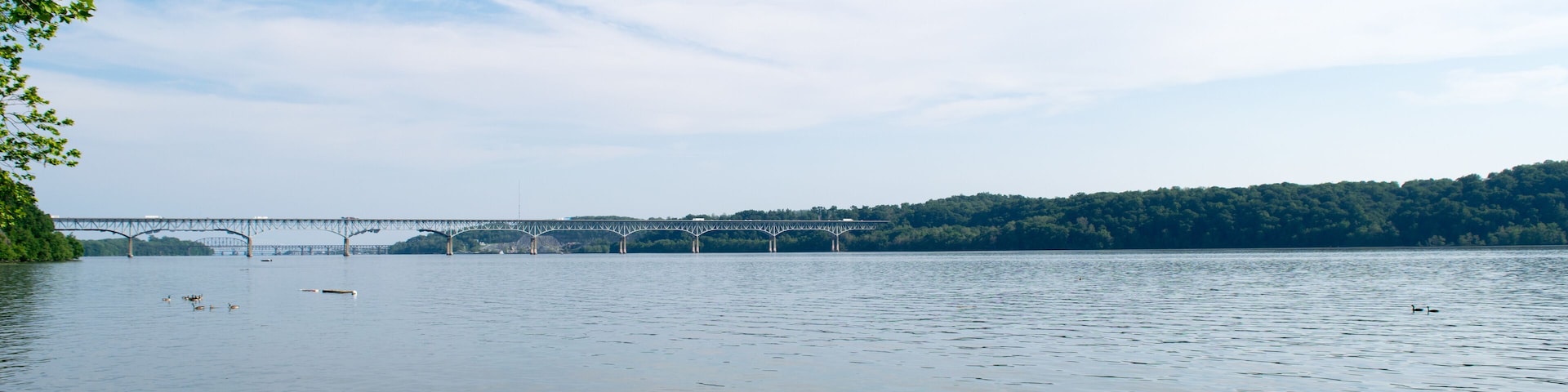 Port Deposit, Maryland Town next to the Shore of Susquehanna River