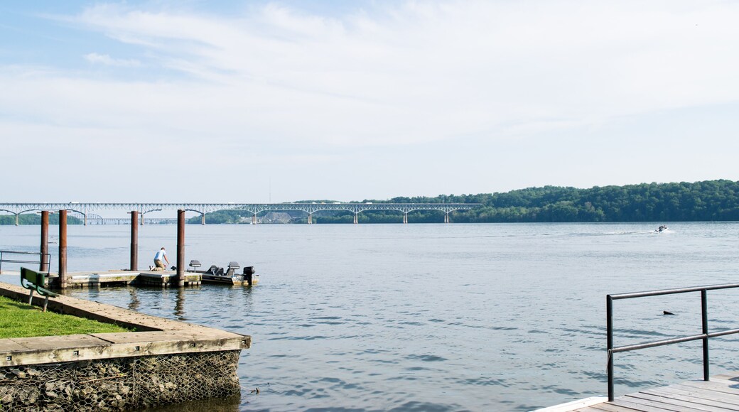 Port Deposit, Maryland Town next to the Shore of Susquehanna River