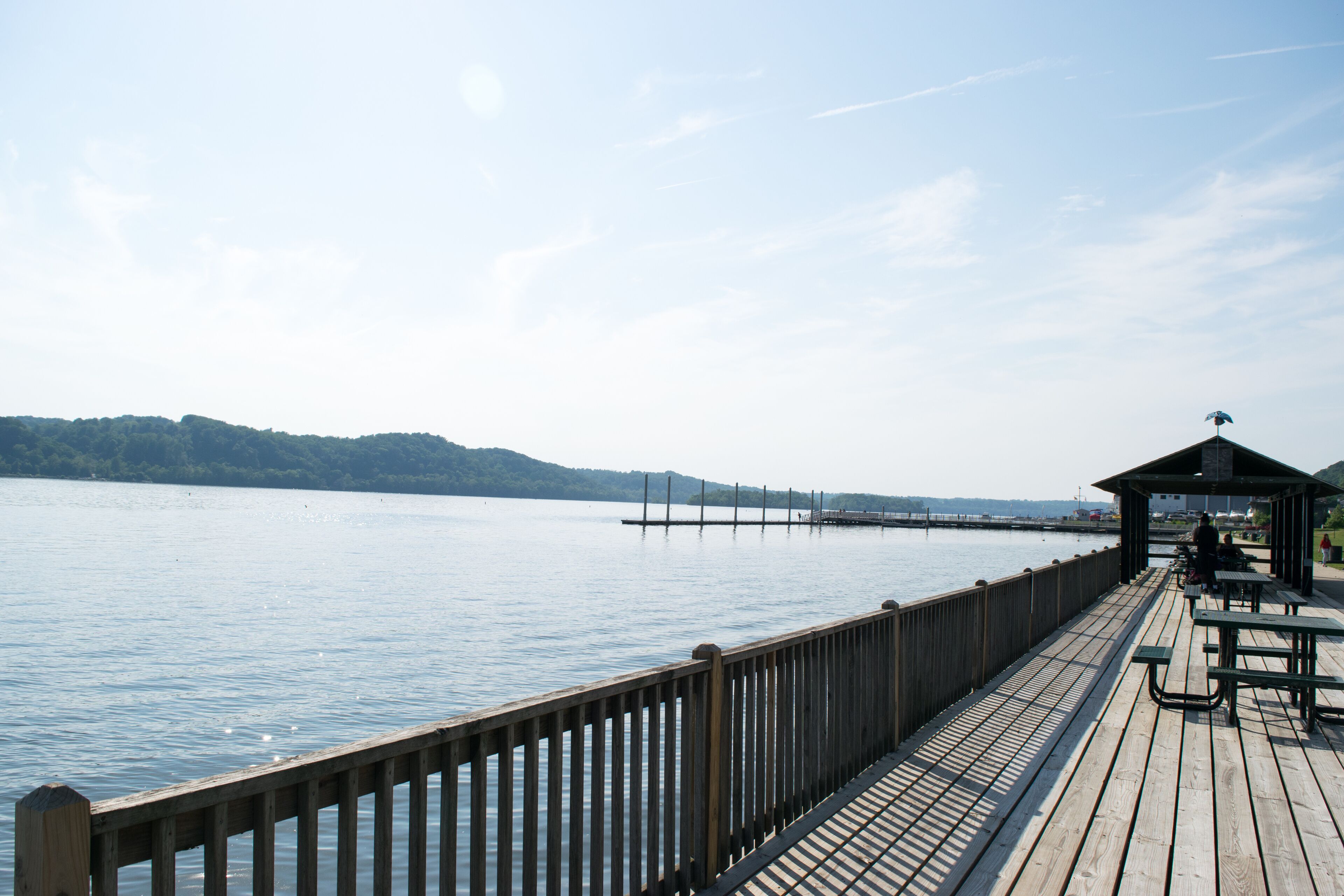 Port Deposit, Maryland Town next to the Shore of Susquehanna River