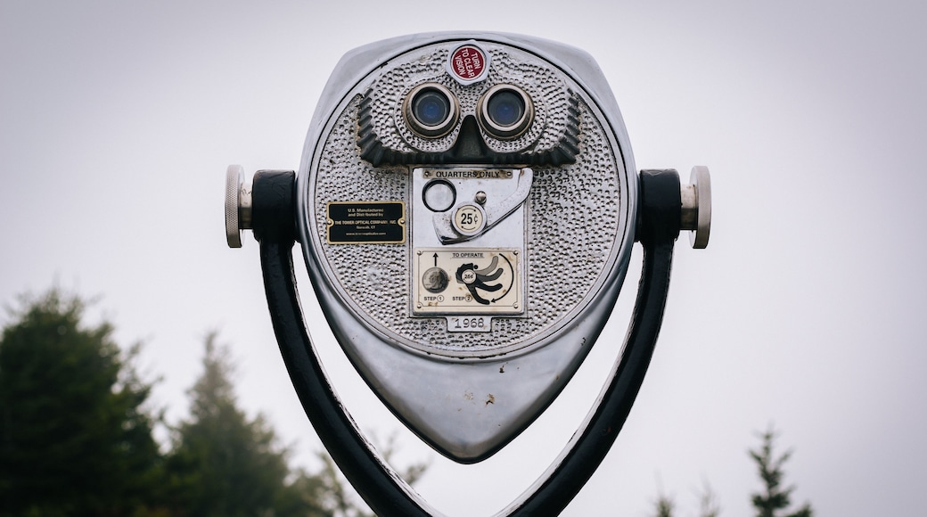 Coin operated binoculars on Grandfather Mountain, North Carolina