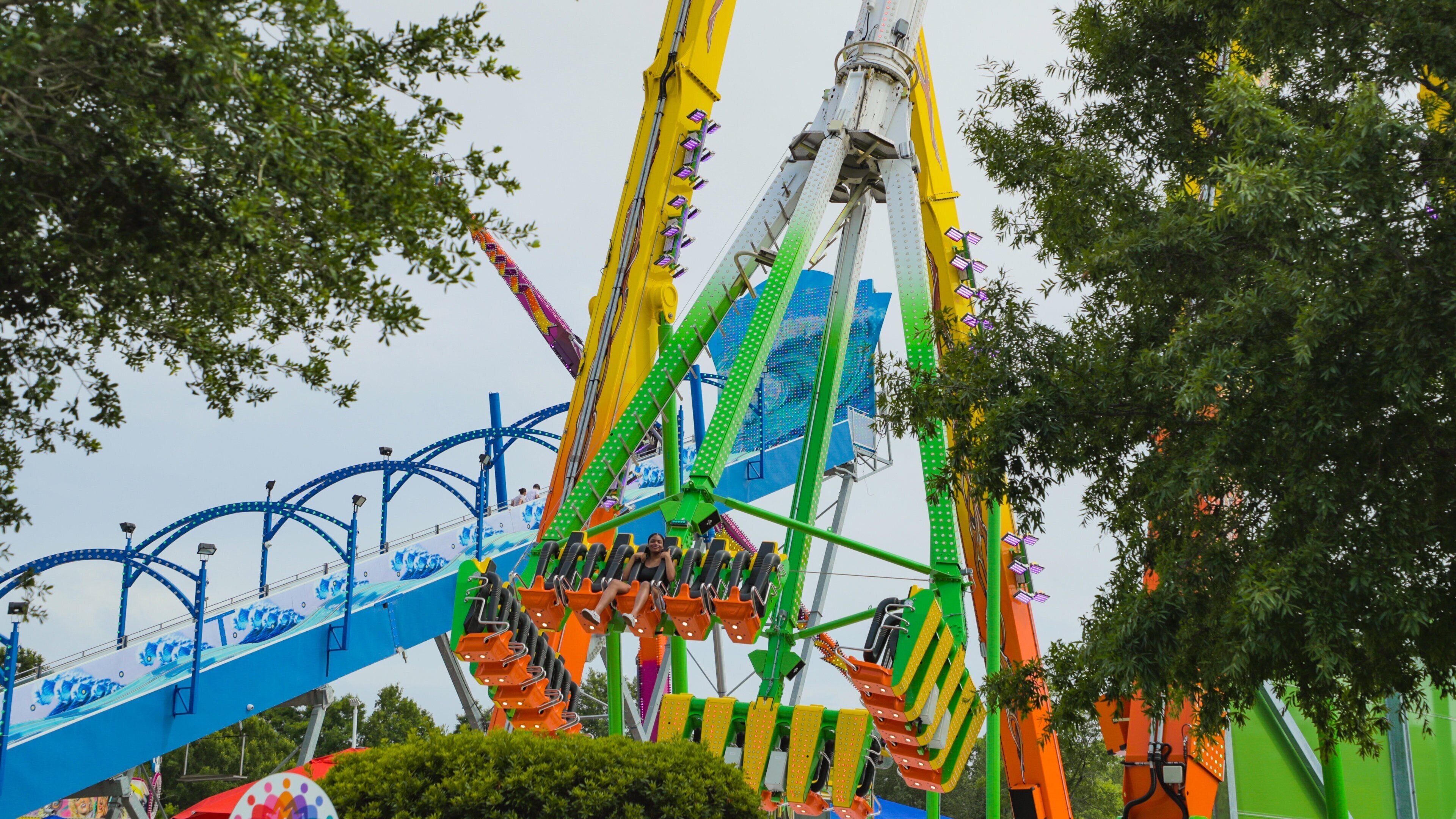 OD Pavilion Amusement Park featuring rides