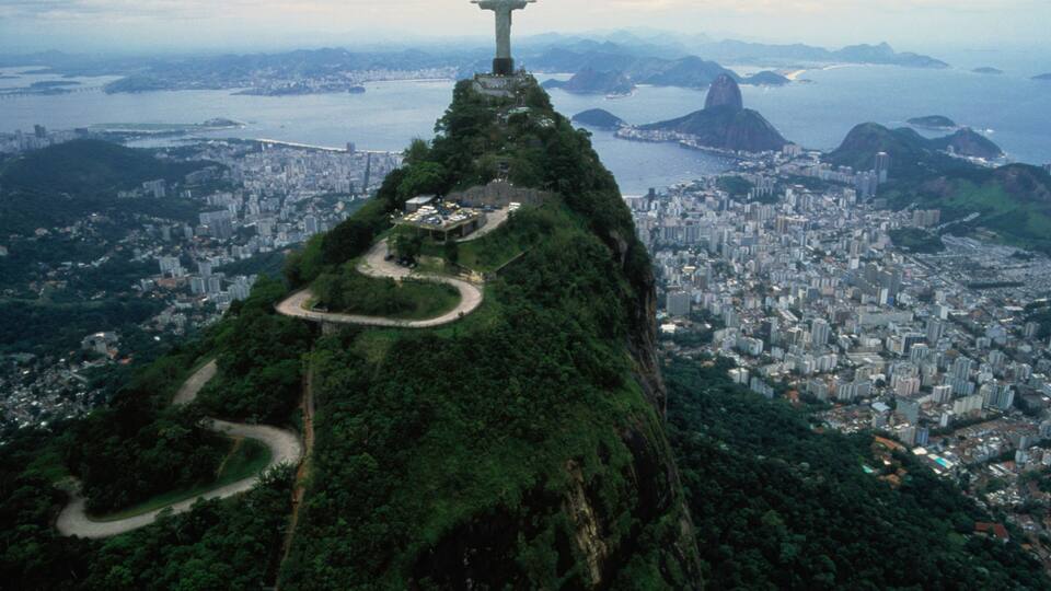 View From Corcovado in Rio de Janeiro, Brazil