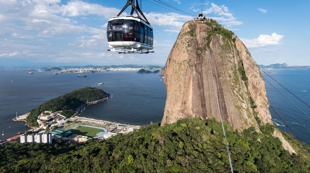 Sugarloaf Mountain with the Cable Car, a Landmark of Rio de Janeiro, Brazil