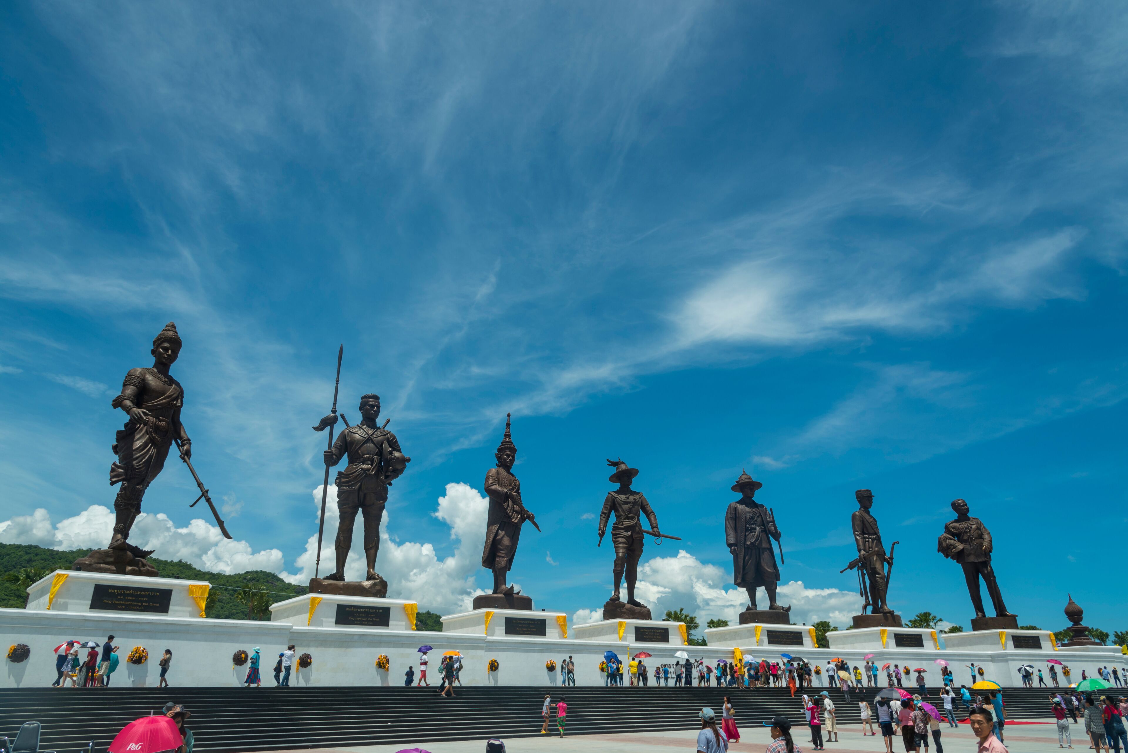 Hua Hin,THAILAND- SEMPTEMBER 27,2015:View of the Rajabhakti park, seven kings of Thailand were constructed by the Royal Thai Army at Hua Hin on September 27,2015 in Hua Hin,Thailand