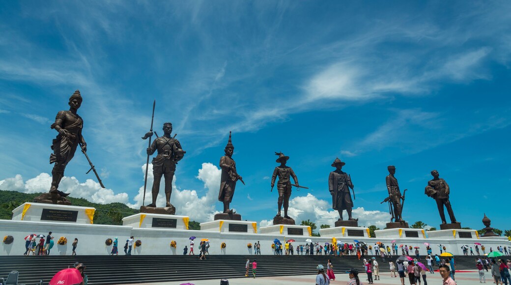 Hua Hin,THAILAND- SEMPTEMBER 27,2015:View of the Rajabhakti park, seven kings of Thailand were constructed by the Royal Thai Army at Hua Hin on September 27,2015 in Hua Hin,Thailand