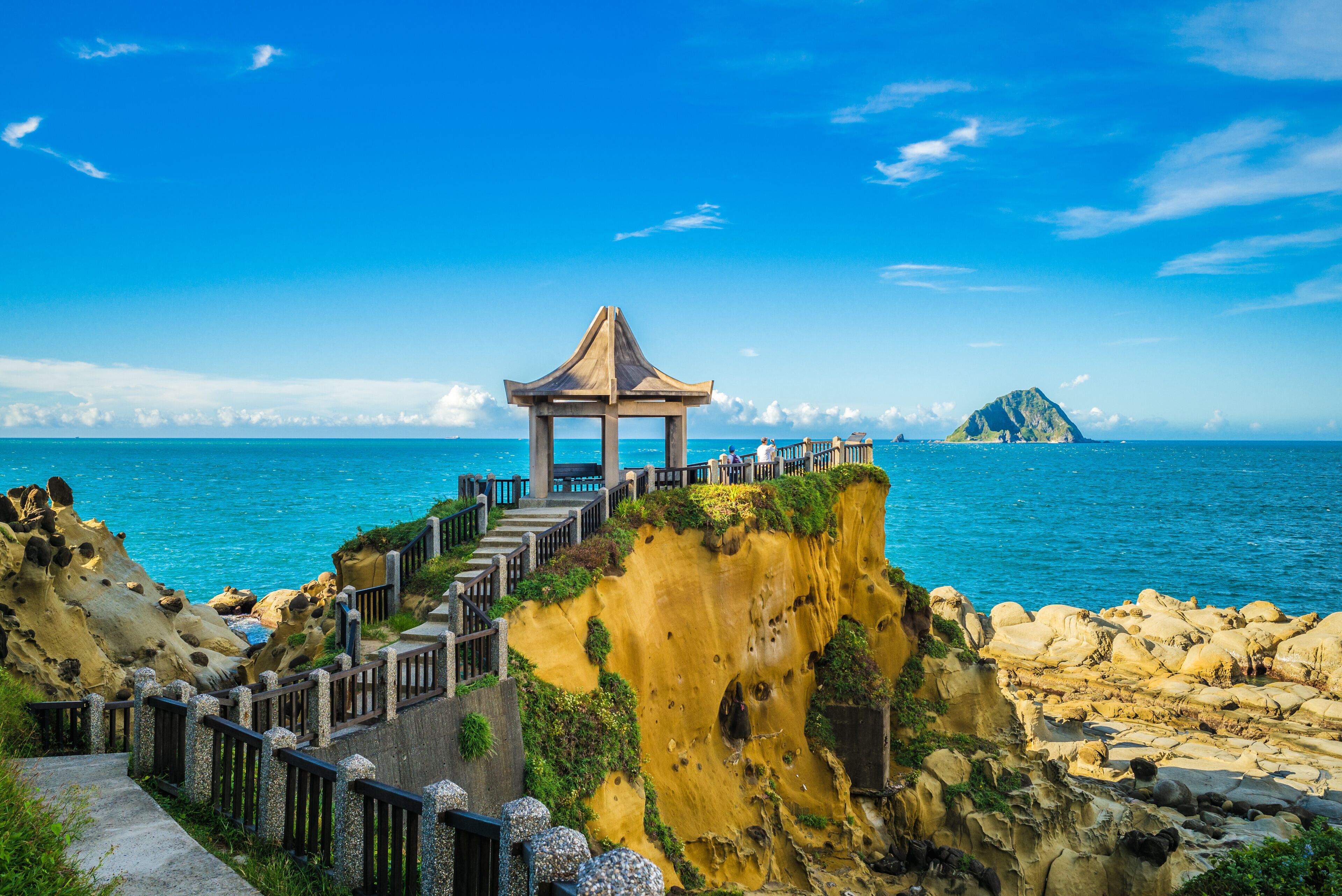 scenery of Keelung islet and Heping Island Park in taiwan