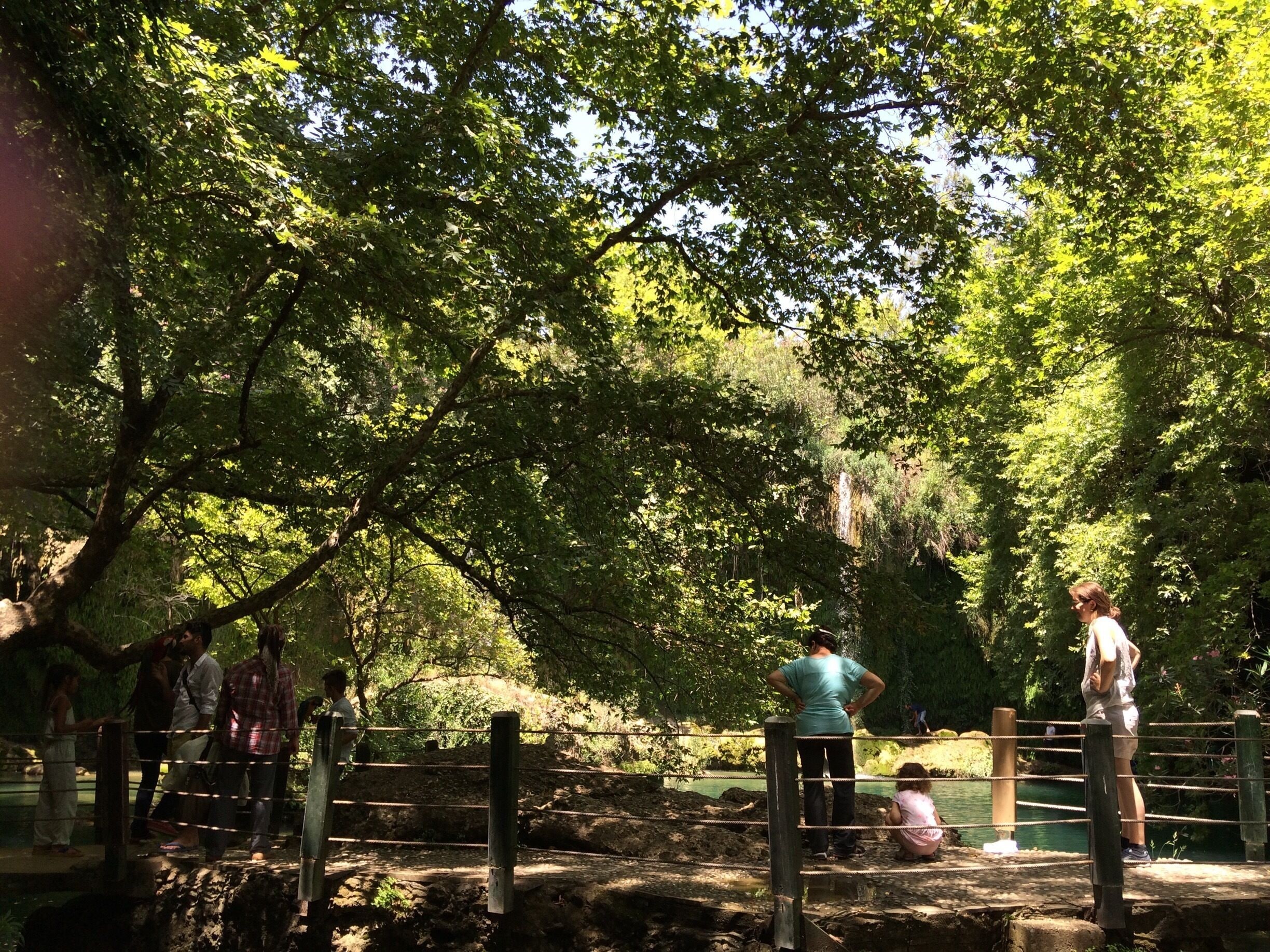 Park with waterfalls, great to get of the heat/ away from the crowds