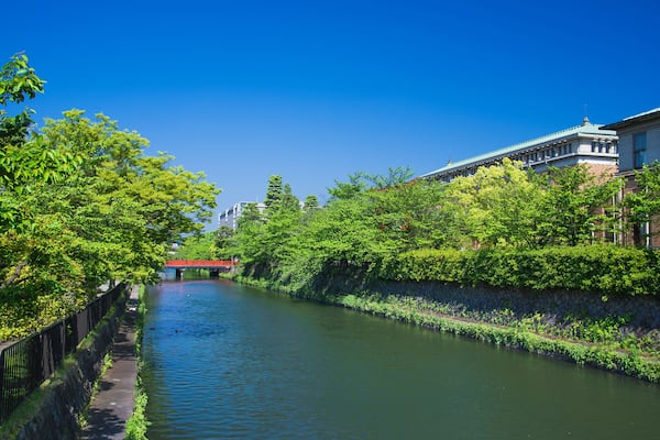 Lake Biwa Canal at Okazaki district, Kyoto, Japan.; Shutterstock ID 748088362; purchase_order: SF 06557000; job: ; client: ; other: