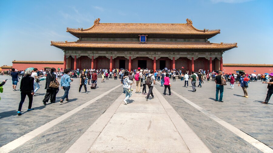 Beijing - April 25, 2015. Tian'anmen, Palace Museum, Beijing, China. Beijing, China.