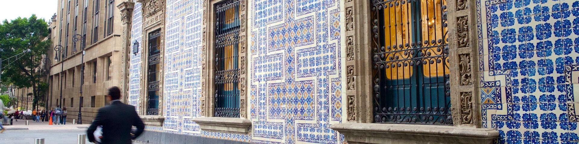 Mexico City showing heritage elements and heritage architecture