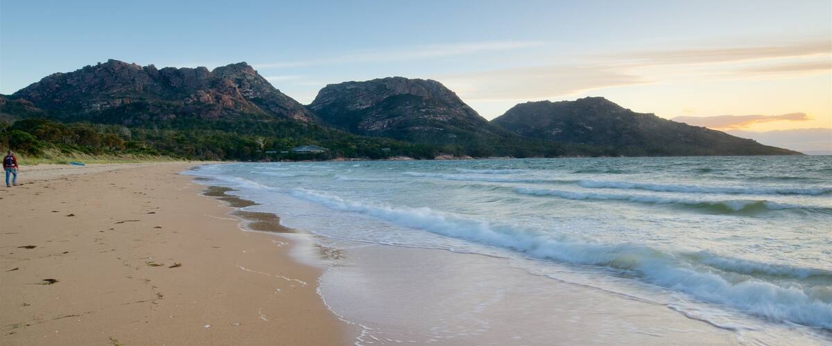 Richardsons Beach showing general coastal views and a beach