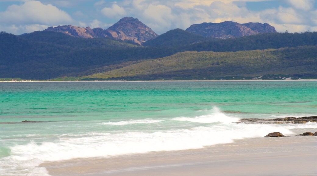 Friendly Beaches which includes general coastal views and a sandy beach