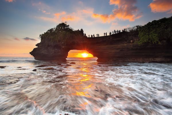 Sunset at Batu Bolong & Tanah Lot - Bali, Indonesia