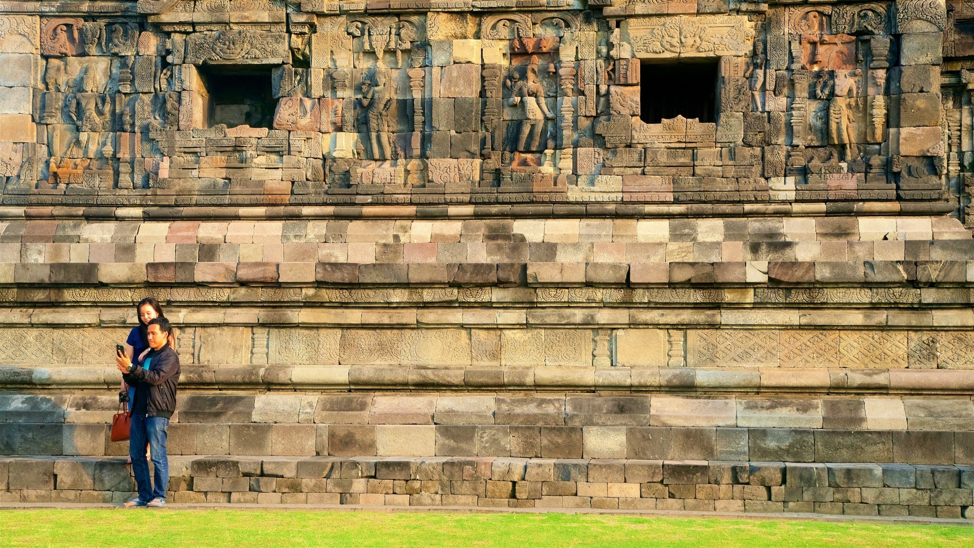 Special Region of Yogyakarta showing heritage elements as well as a couple