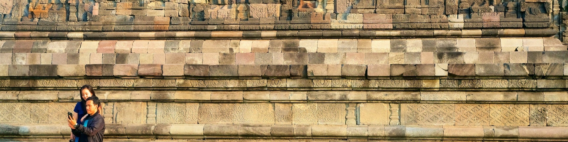 Special Region of Yogyakarta showing heritage elements as well as a couple