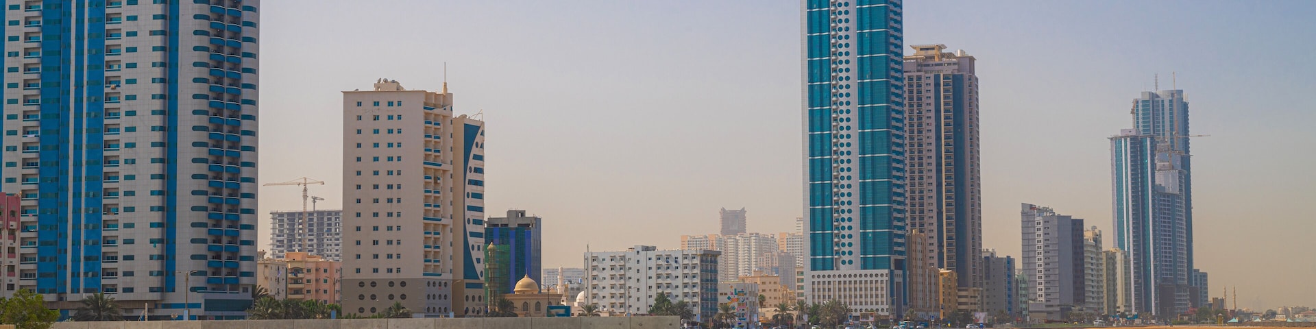 View of the Ajman from the Persian Gulf. UAE