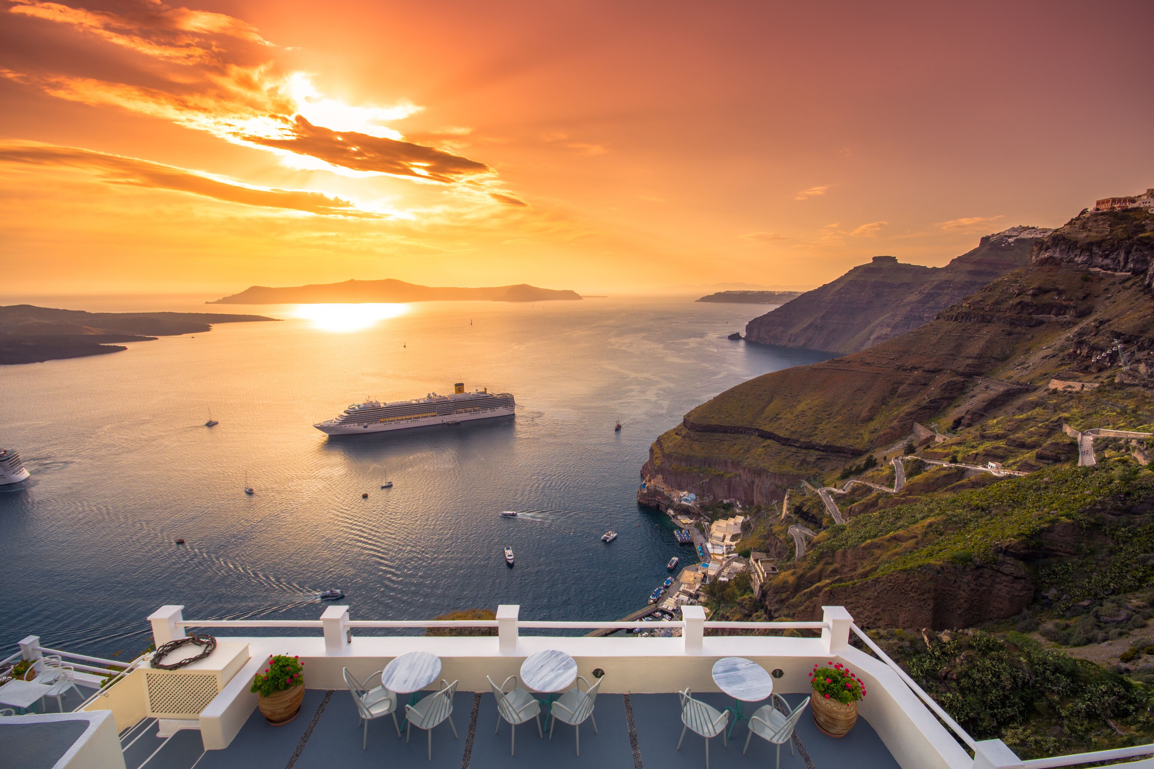 Santorini caldera
