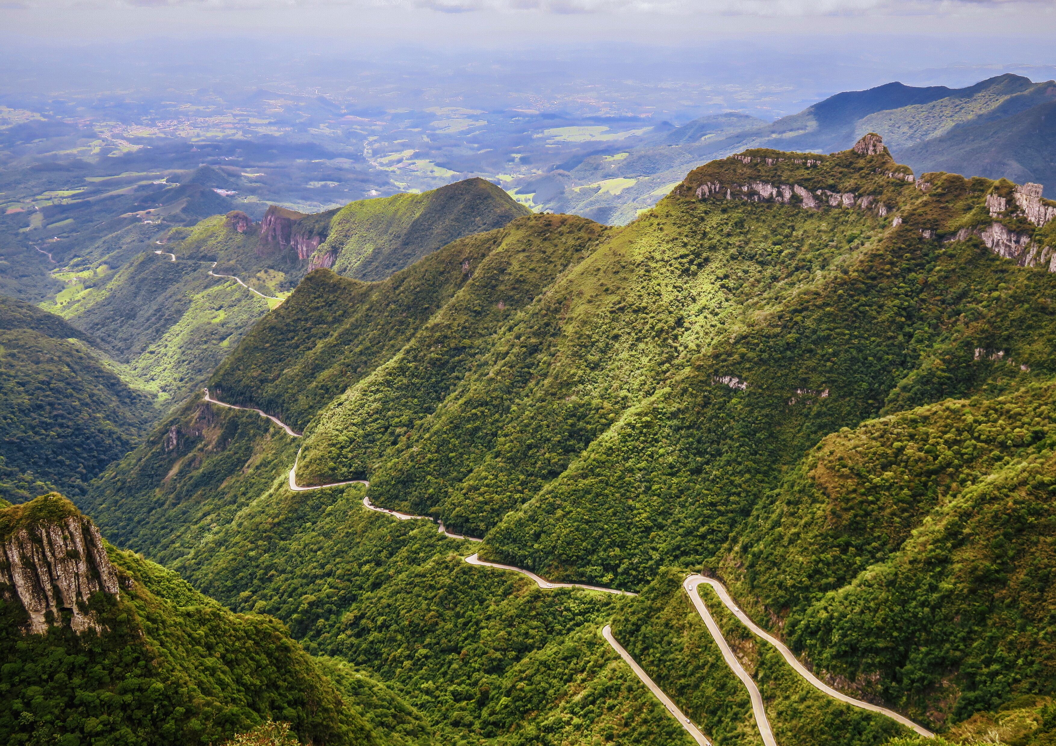 View from the top of Serra do Rio do Rastro in Santa Catarina State, Brazil