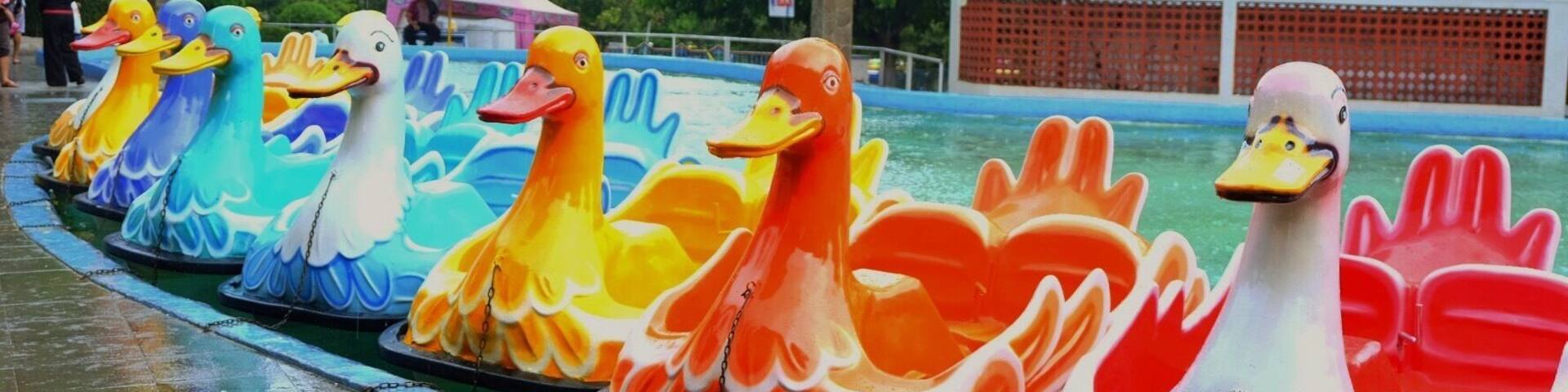 Located in Batu, Malang, Indonesia, the Selecta Recreational Park was established in the 1930s by the Dutch and features a vast flower garden and waterpark