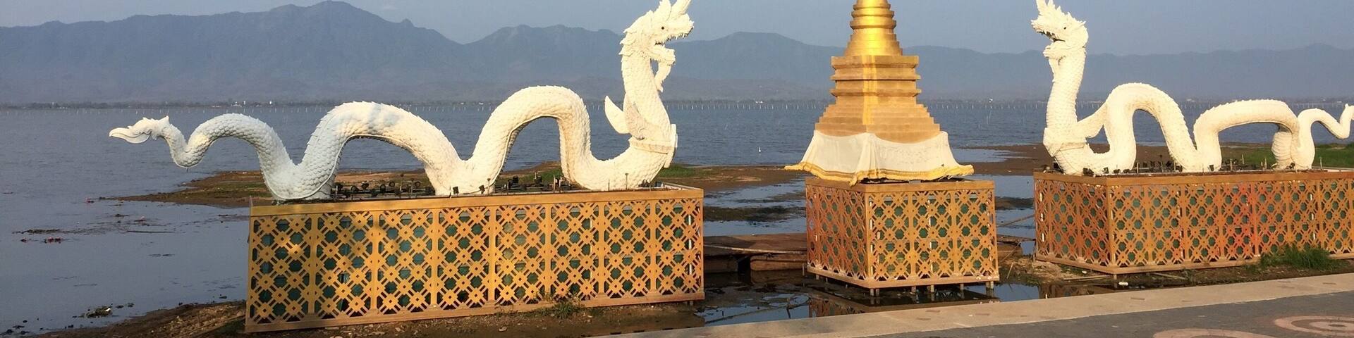 At Phayao lake, Phayao province, northern of Thailand