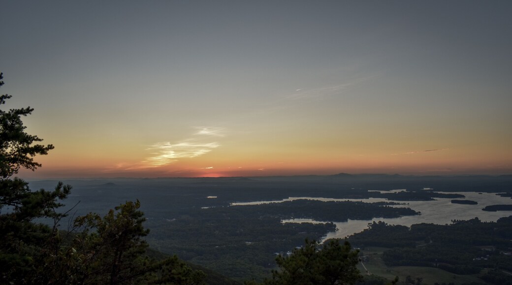 sunset at smith mountain lake