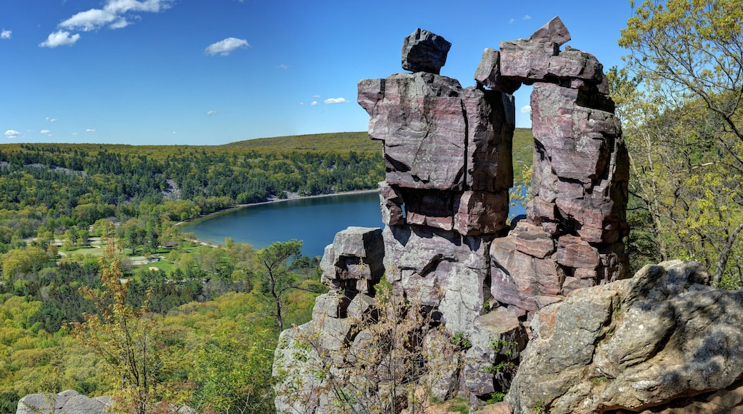 Devil's Doorway signature feature of Devil's Lake State Park, Wisconsin
