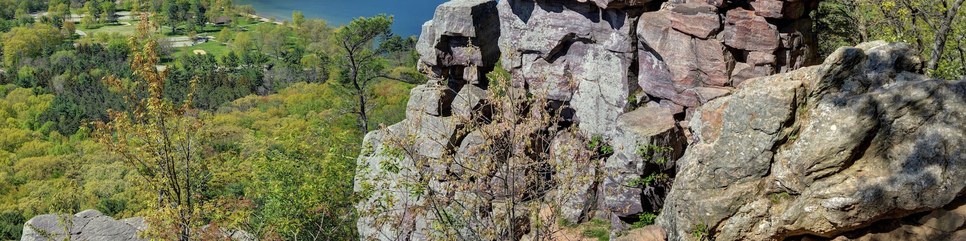 Devil's Doorway signature feature of Devil's Lake State Park, Wisconsin