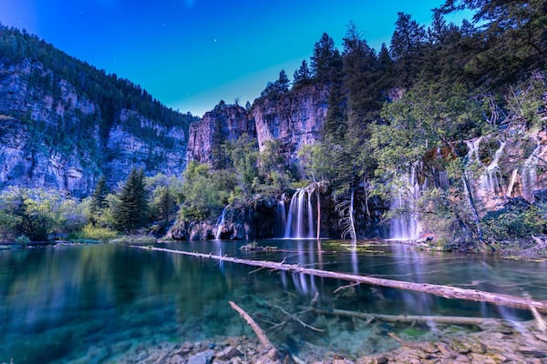 Hanging Lake at night