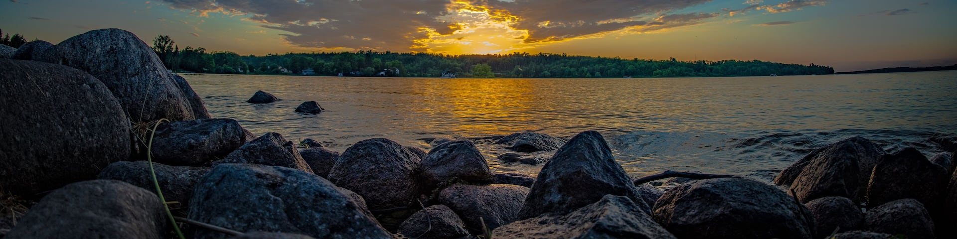 Sunset over Leech Lake