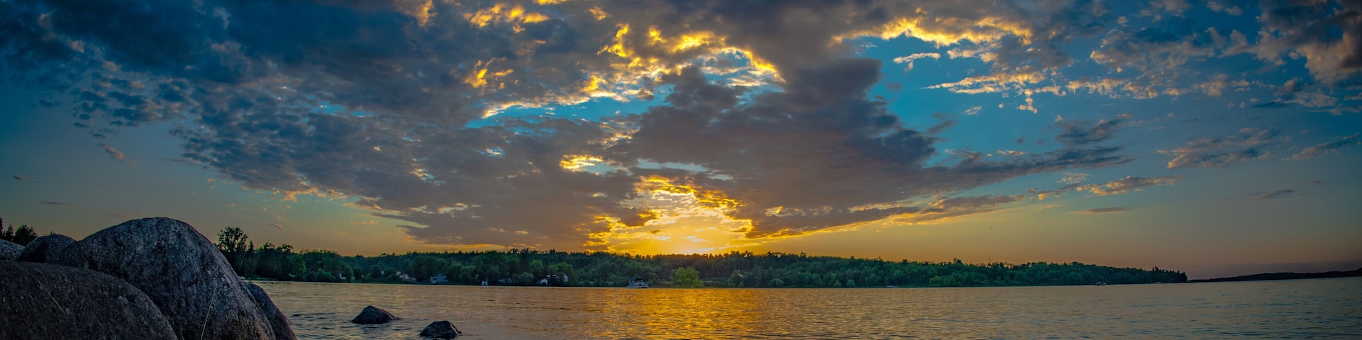 Sunset over Leech Lake