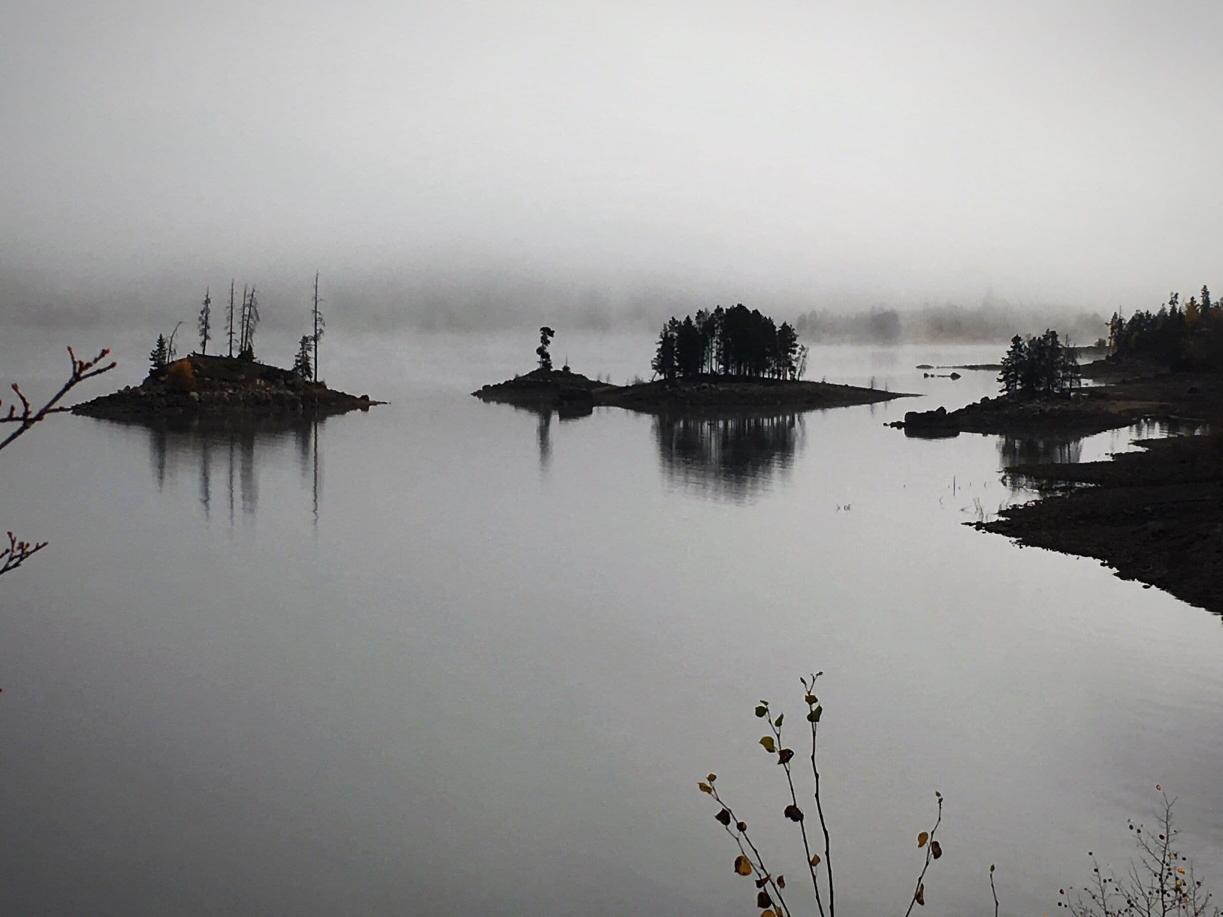 Foggy morning at Lake Granby