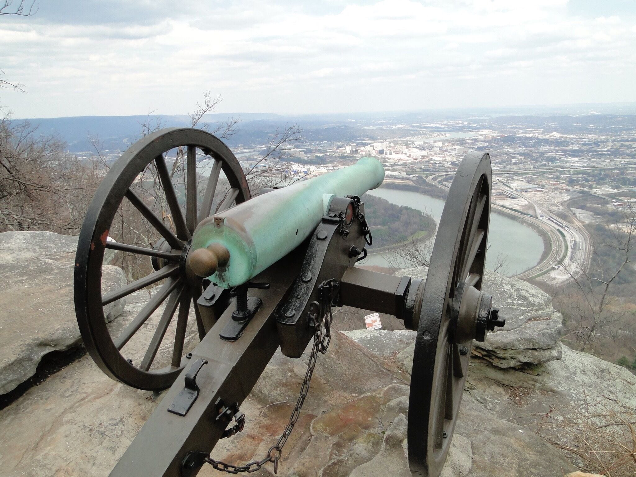 Lookout mountain looking over Chattanooga.