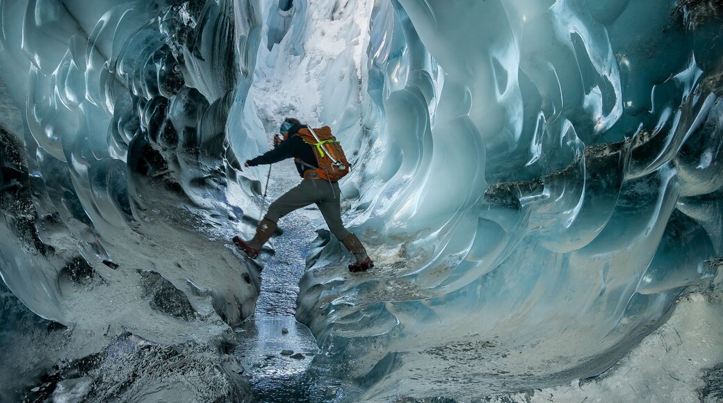 One of the best and worst parts of exploring glaciers is they are constantly changing and you never know what you'll find from month to month. This particular cave was only around to a few months before it collapsed. I was fortunate to be able to explore it during it's short life.
#adventure