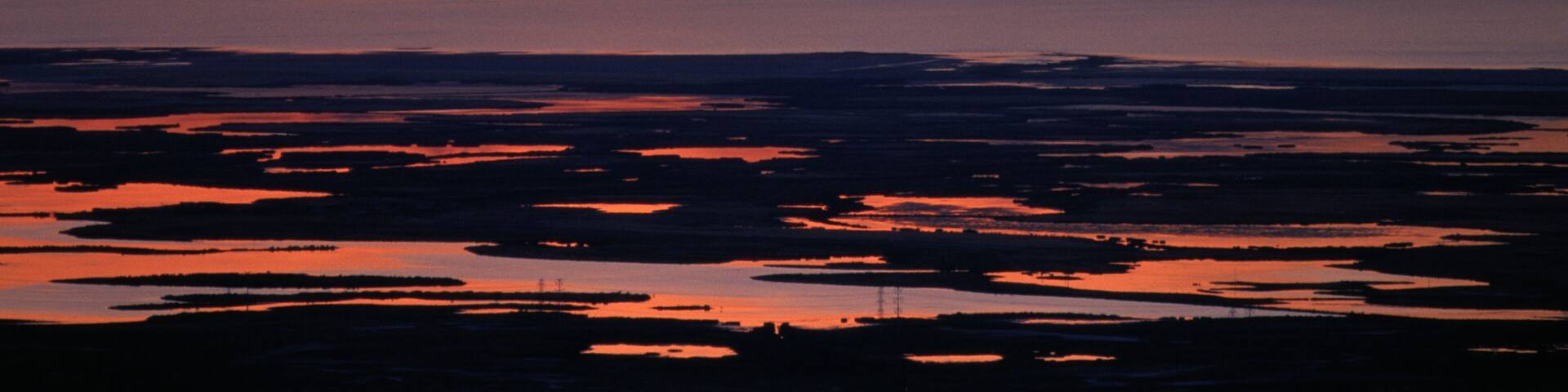 Sunset Over Great Salt Lake, Utah