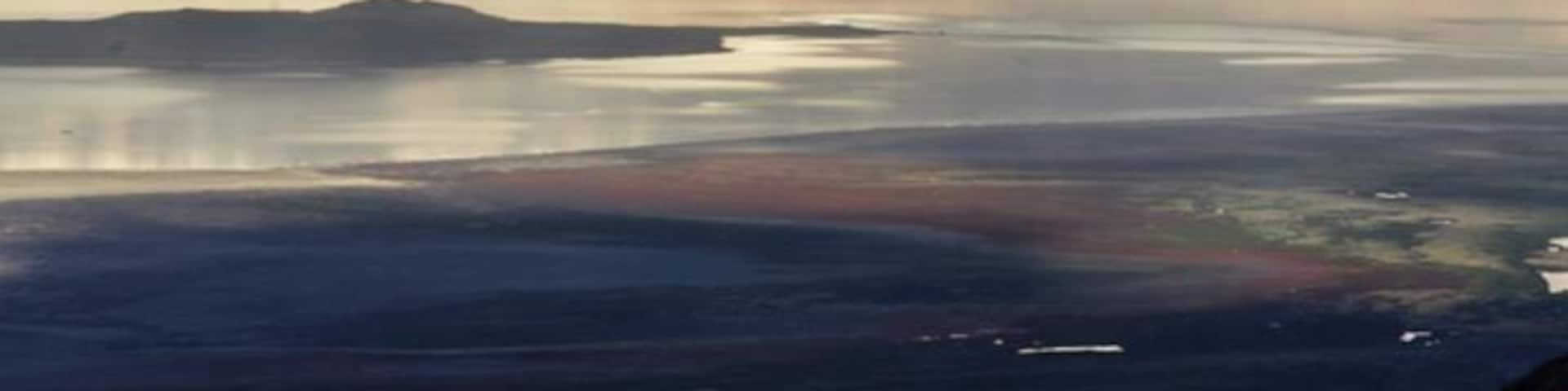#TroveOn
at the top of the mountains overlooking the Great Salt Lake during summer.