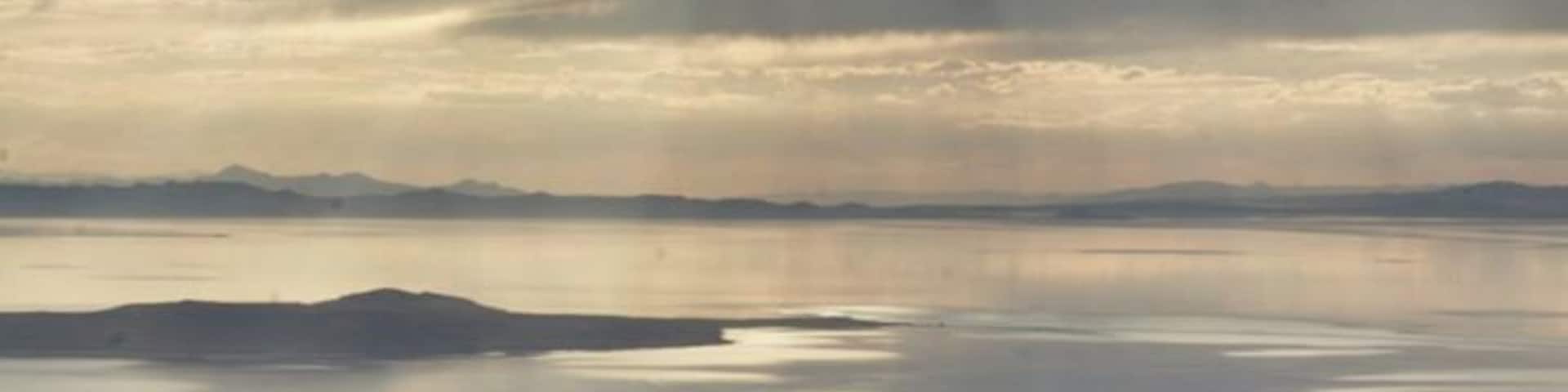 #TroveOn
at the top of the mountains overlooking the Great Salt Lake during summer.
