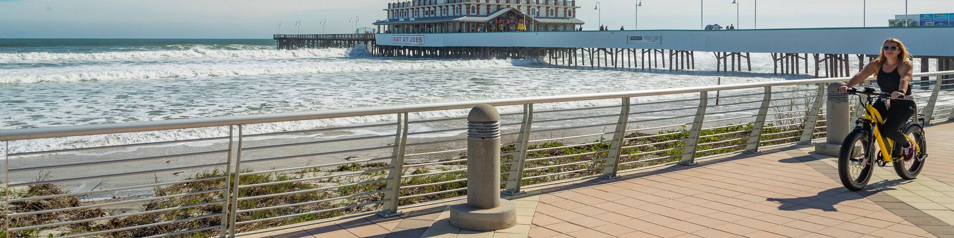 Daytona Beach Boardwalk featuring general coastal views