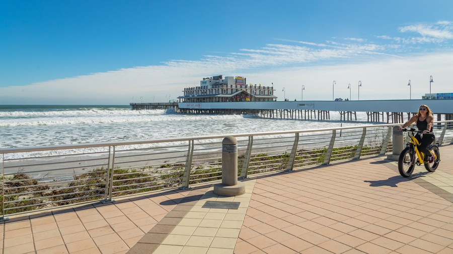 Daytona Beach Boardwalk featuring general coastal views