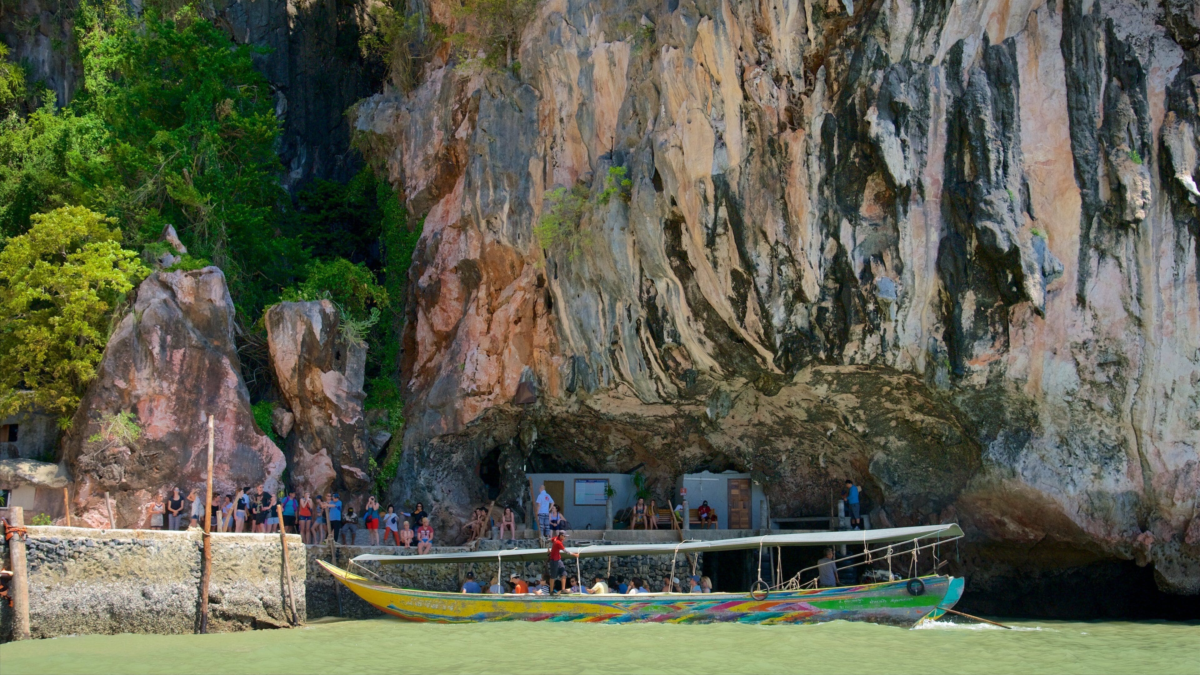 Khao Phing Kan featuring general coastal views, a gorge or canyon and rugged coastline