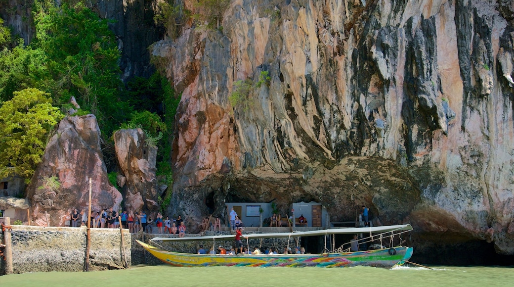 Khao Phing Kan featuring general coastal views, a gorge or canyon and rugged coastline