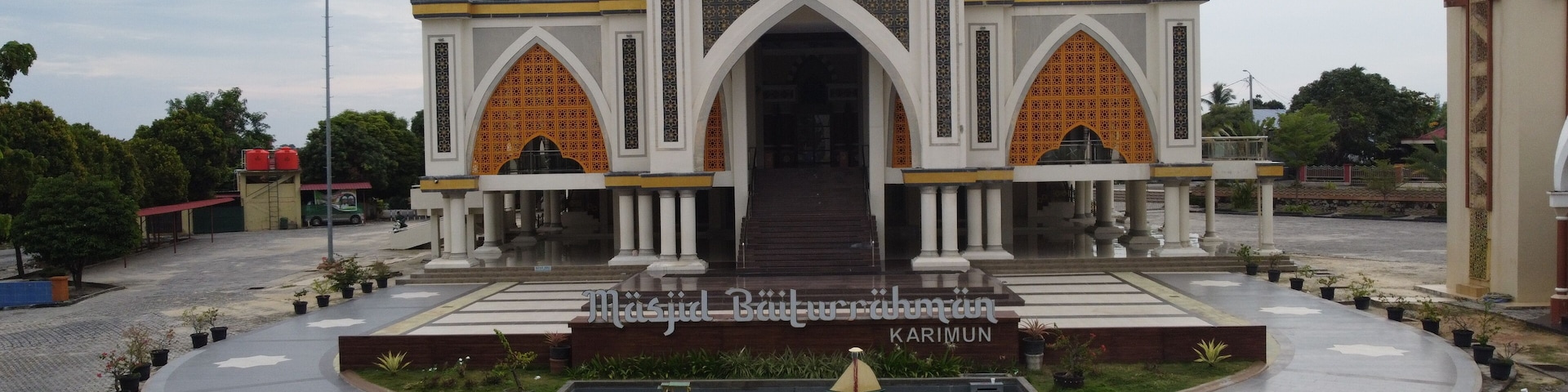 mosque in the tanjung balai karimun of riau island indonesia