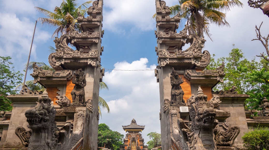 Jakarta, Indonesia (July 8, 2023): Bali Pavilion Gate in Taman Mini Indonesia Indah
