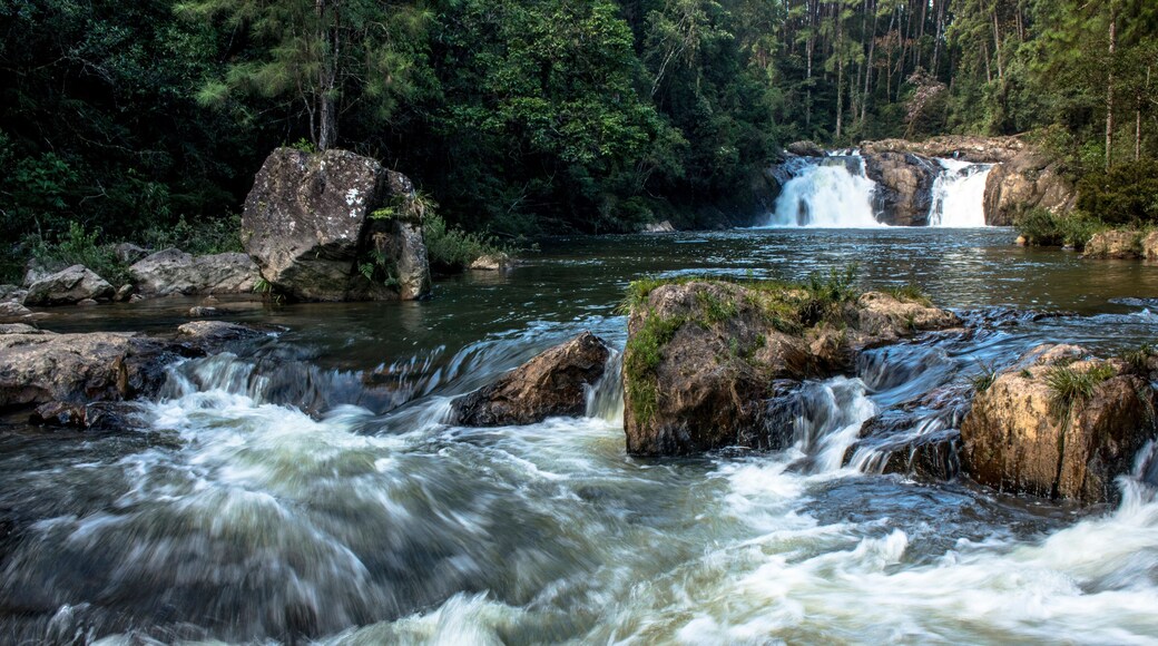 Waterfall in Parelheiros neighborhood, south of the Sao Paulo city