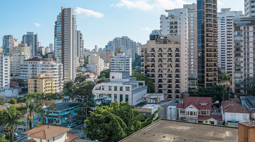 High density urban area of a big urban centre during the day. Buildings of the central region of Sao Paulo SP Brazil.